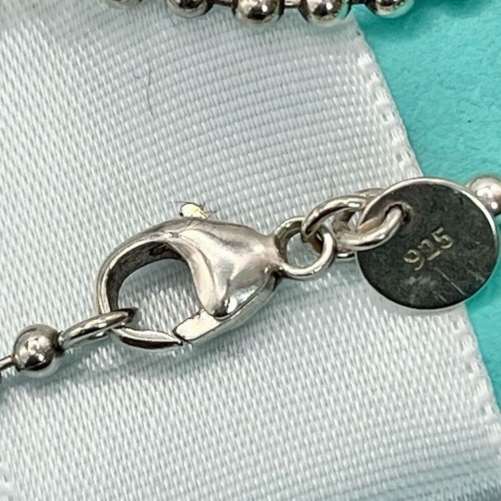 Tiffany & Co. Beaded 34” Chain Return to Tiffany Heart Tag Necklace in Silver - Picture 10 of 16